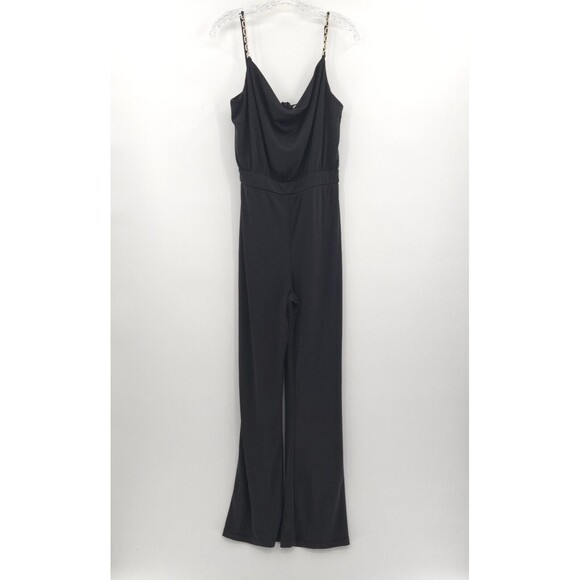 Jason Wu Black Jumpsuit with Chain Straps - Picture 4 of 16